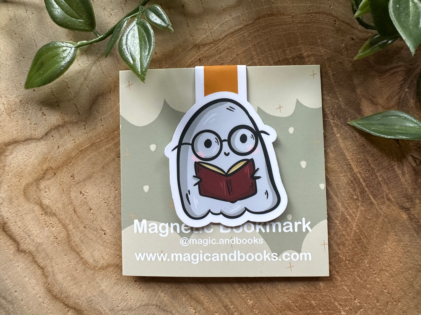 Reading Ghost Magnetic Bookmark