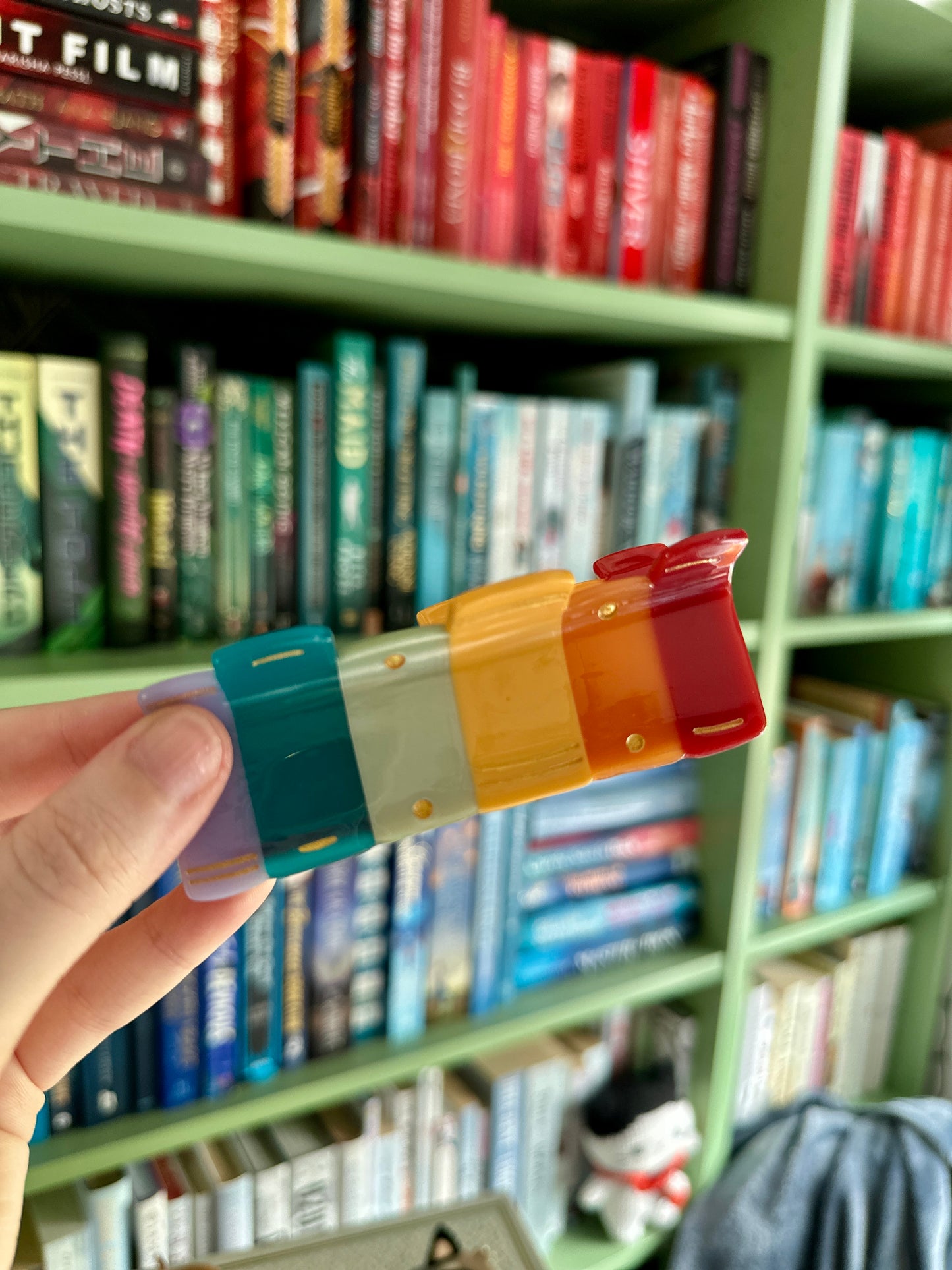 Bibliothèque arc-en-ciel Pince à cheveux