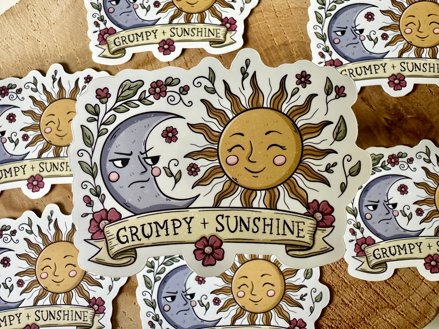 Autocollant Grumpy + Sunshine Die Cut