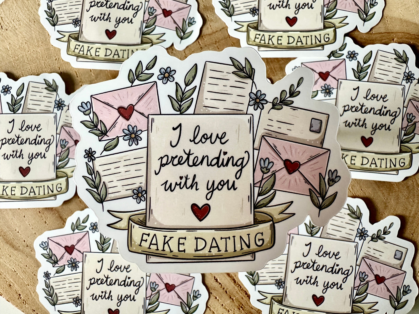 Autocollant Fake Dating Die Cut