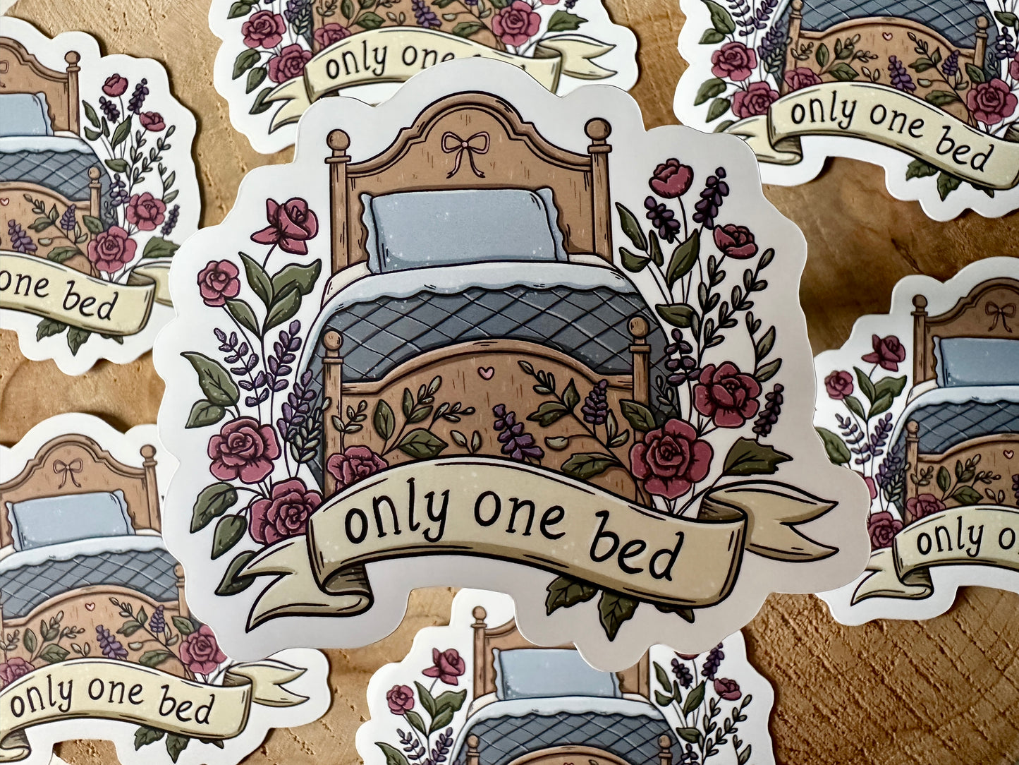 Autocollant Only one bed Die Cut