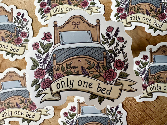 Autocollant Only one bed Die Cut