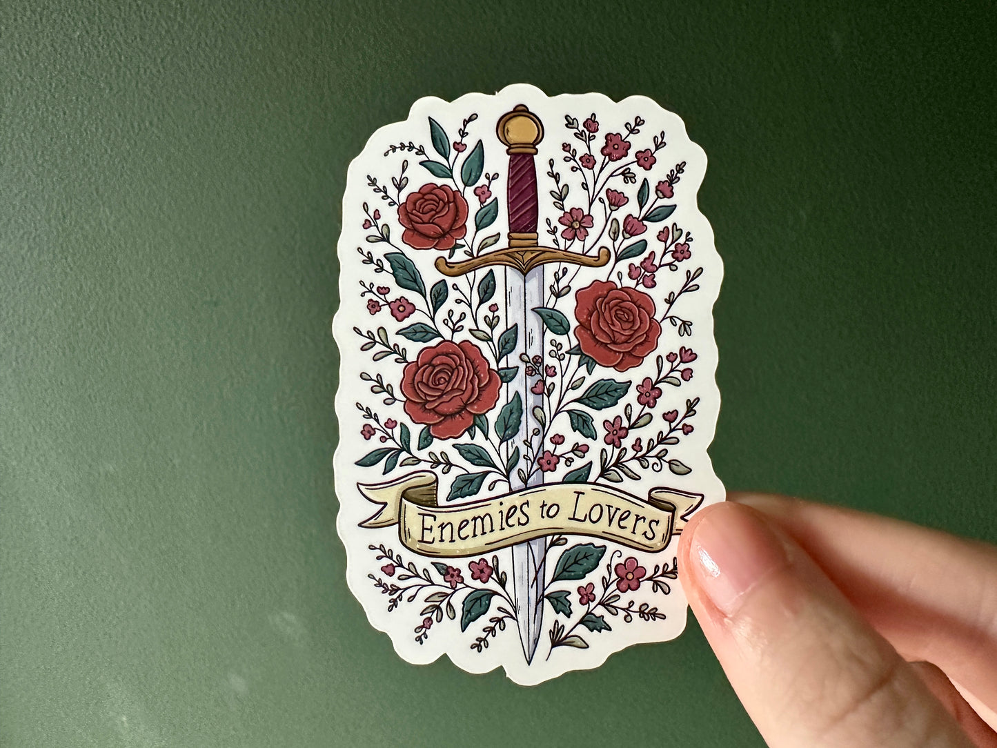 Enemies to Lovers Die Cut Sticker
