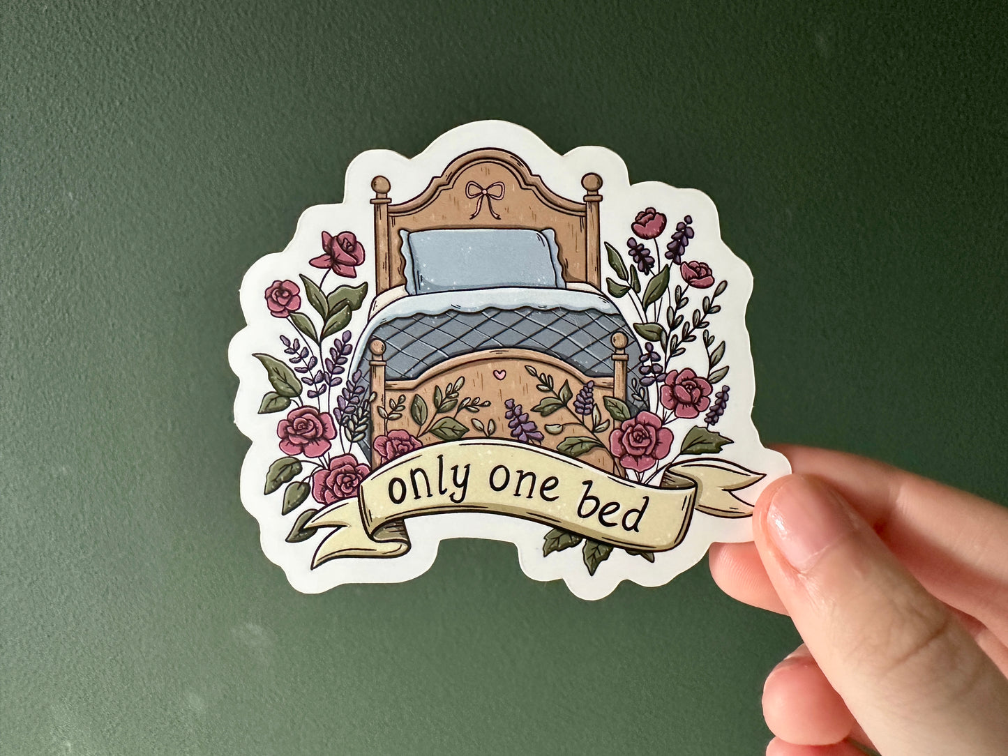 Autocollant Only one bed Die Cut