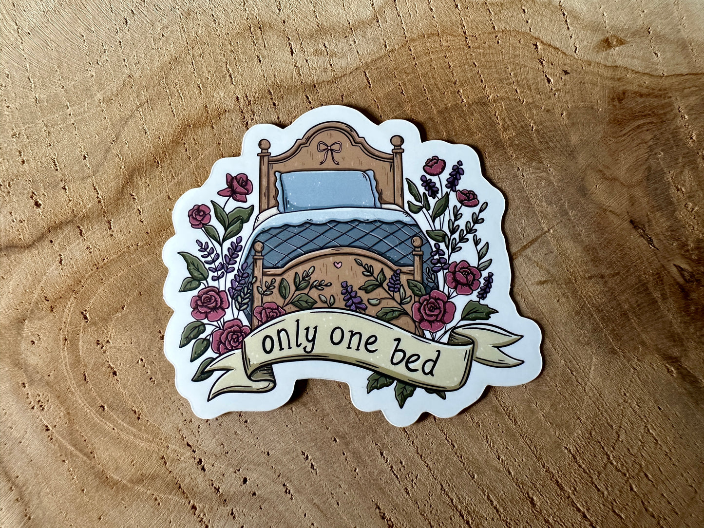 Autocollant Only one bed Die Cut