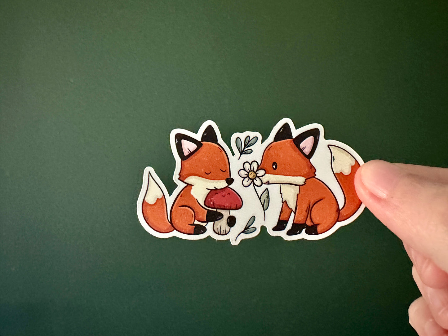 Autocollant Renard bebe Die Cut
