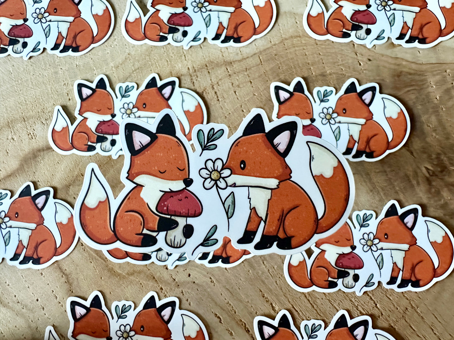 Autocollant Renard bebe Die Cut