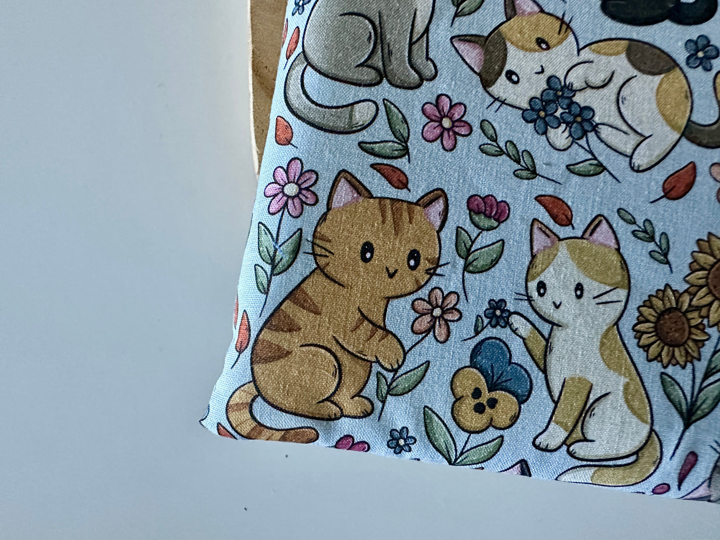 Cats & Flowers Housse de Livre (Design personnel)