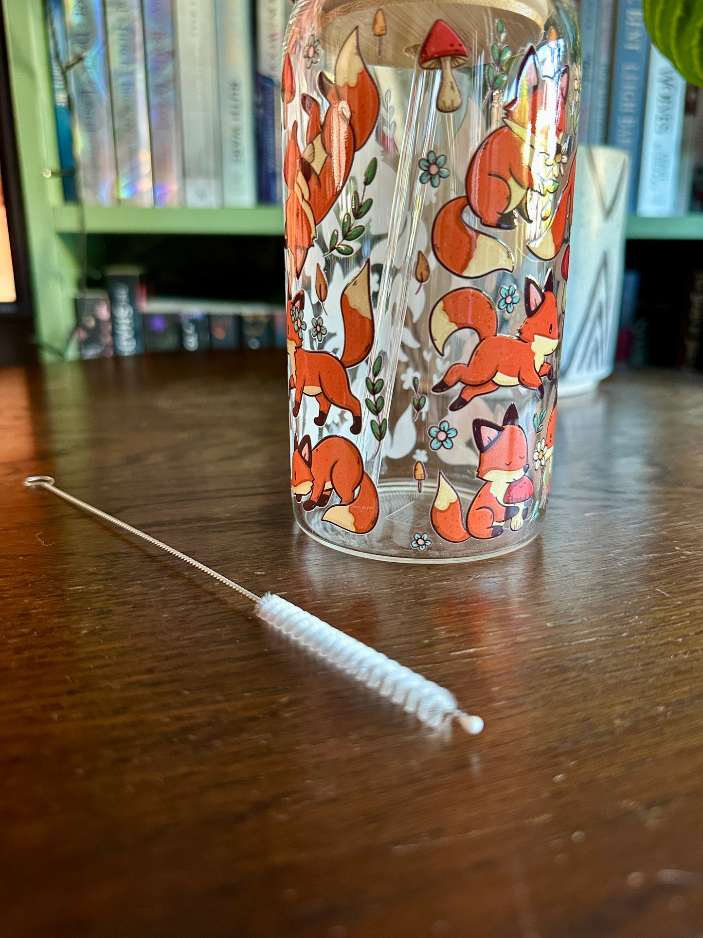 Baby Foxes Glass Tumbler