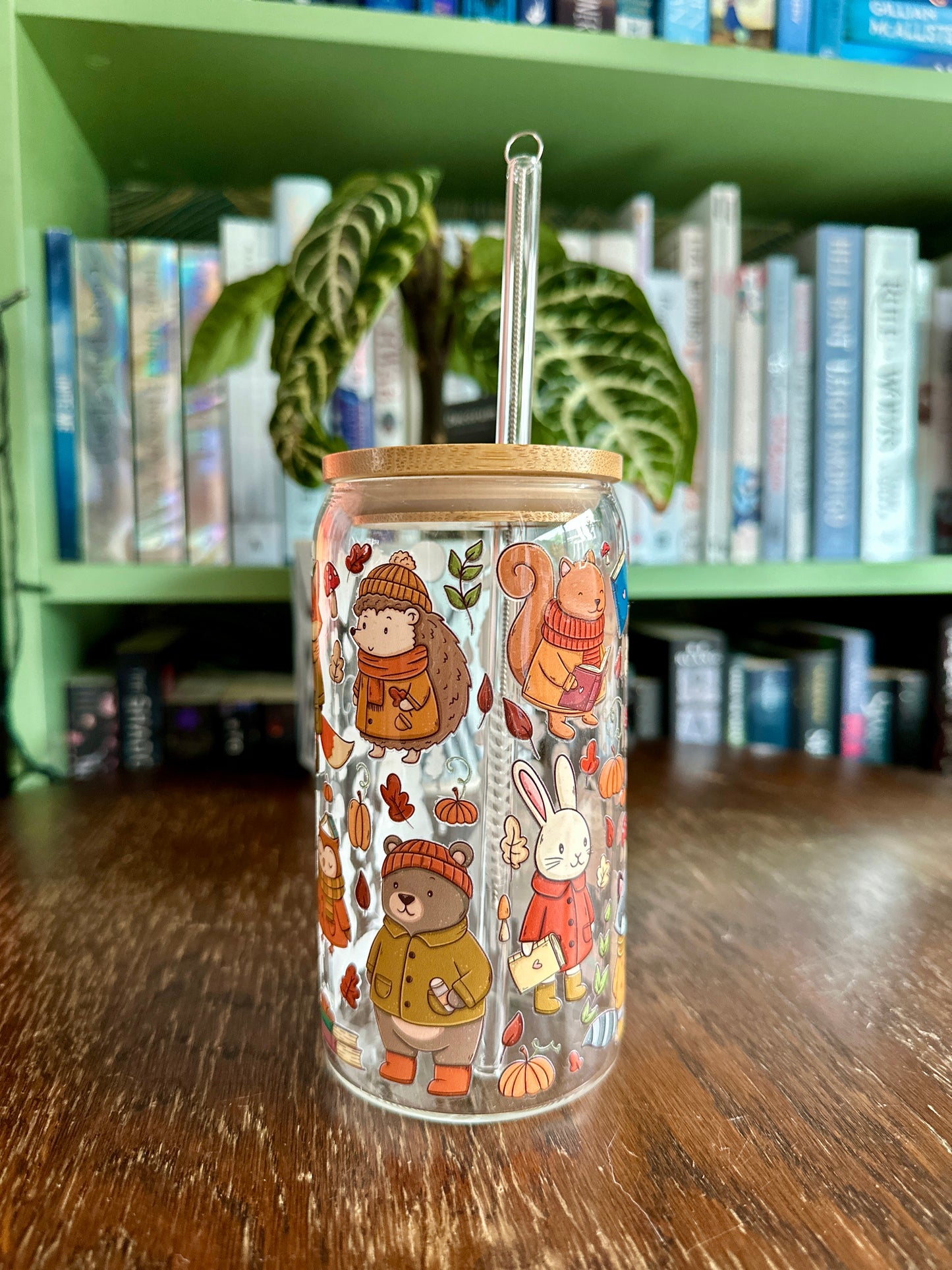 Woodland Autumn Glass Tumbler