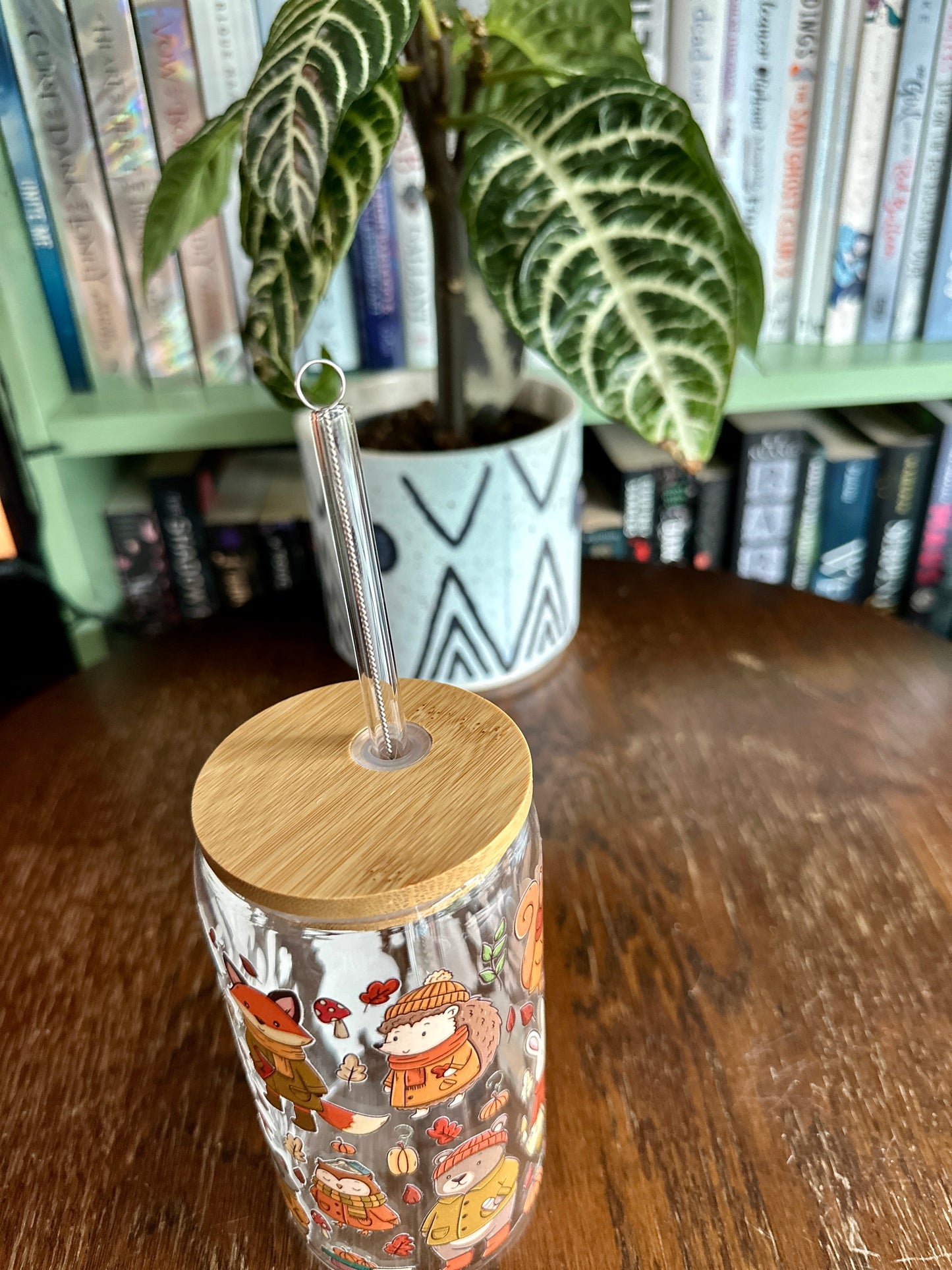 Woodland Autumn Glass Tumbler