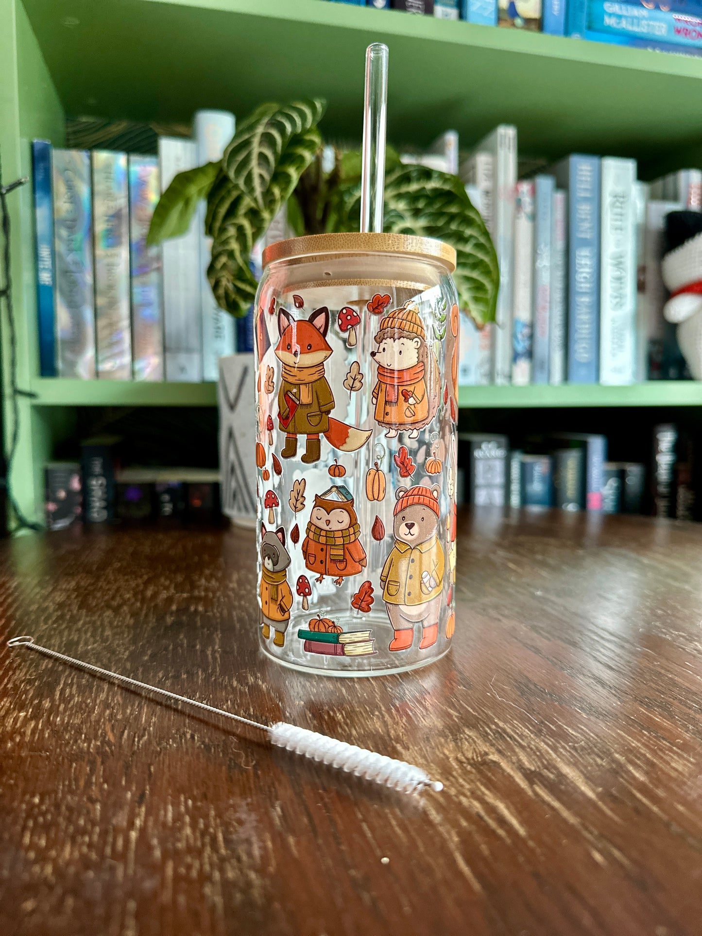 Woodland Autumn Glass Tumbler
