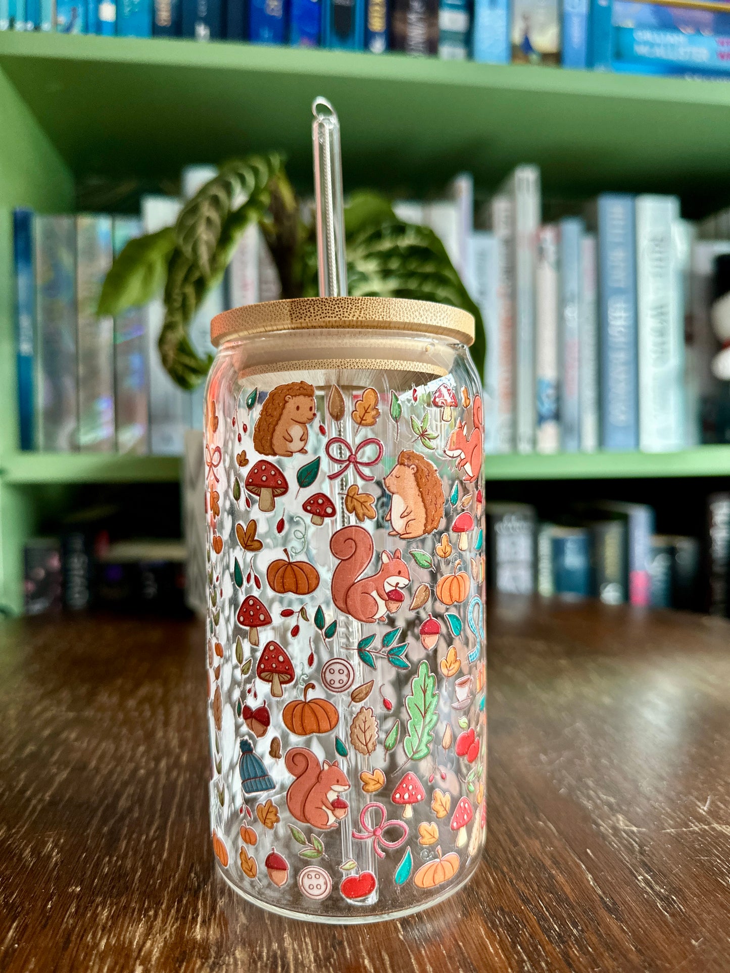 Autumnal Glass Tumbler