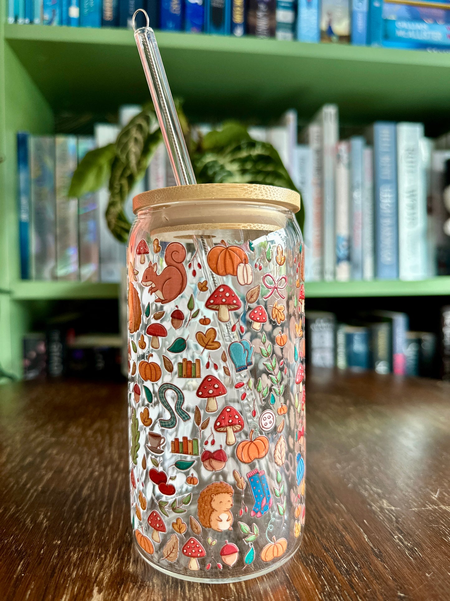 Autumnal Glass Tumbler