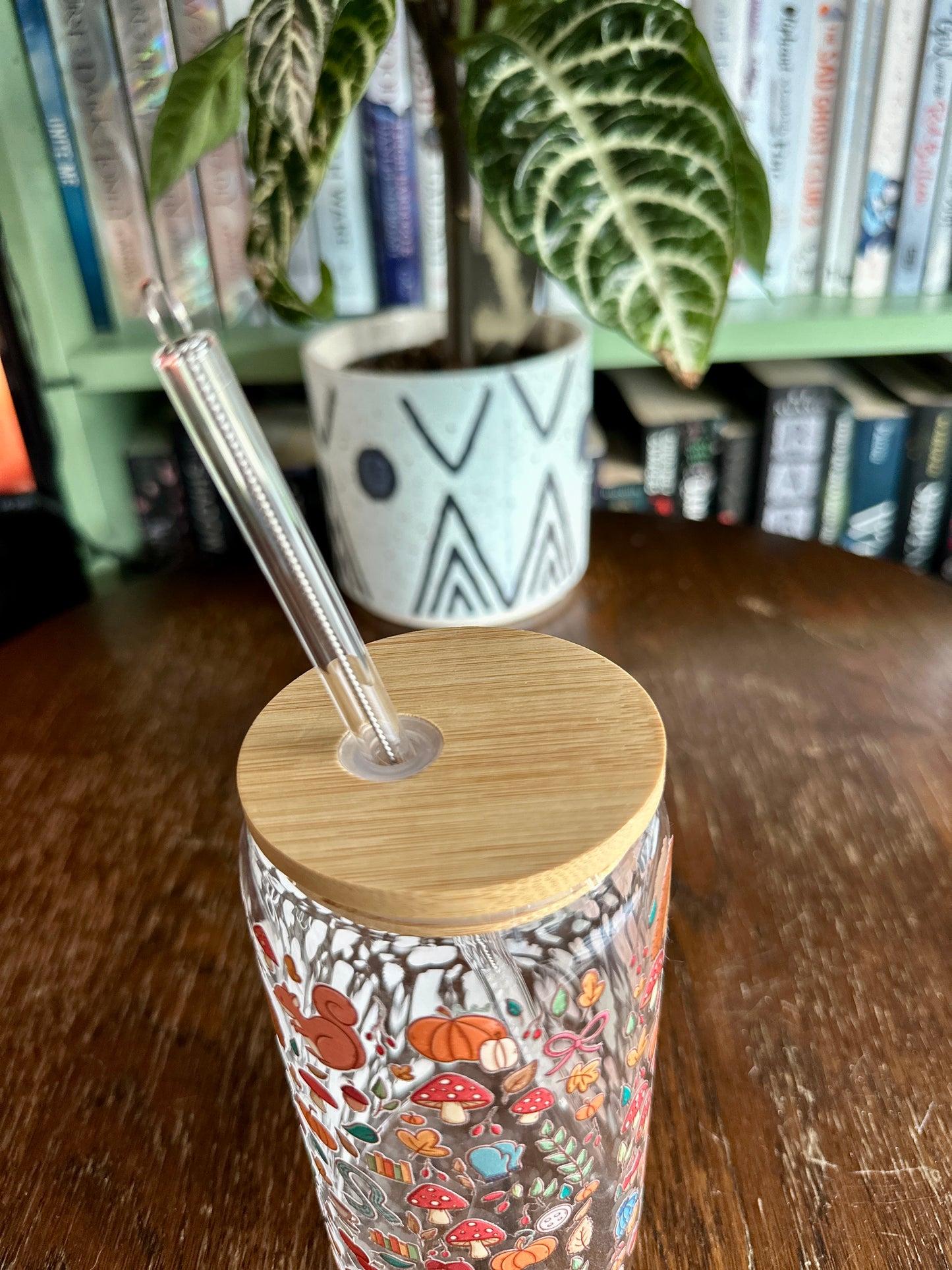 Autumnal Glass Tumbler
