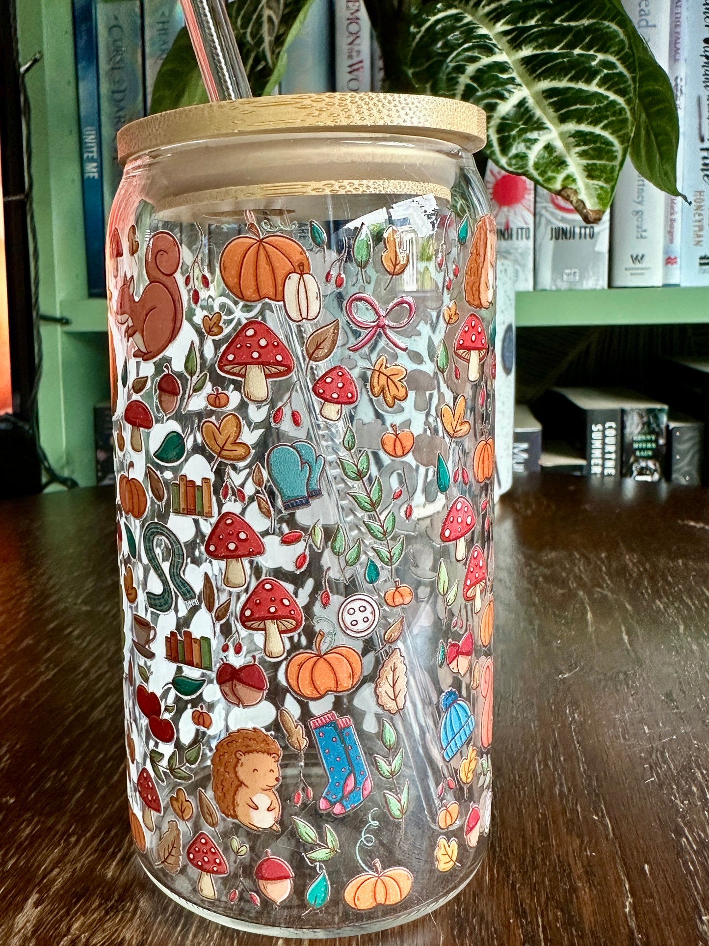 Autumnal Glass Tumbler