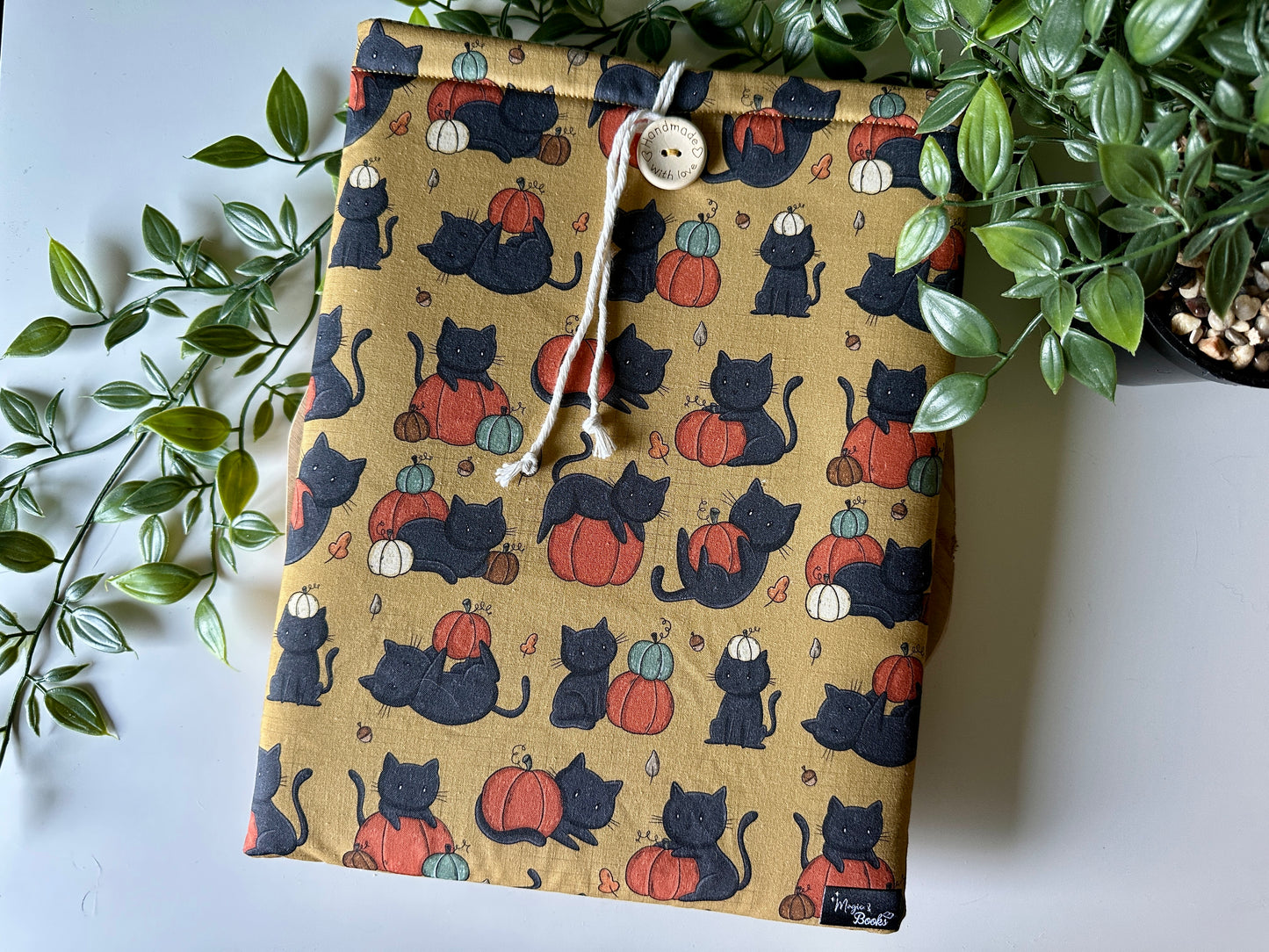 XL Black Cats & Pumpkins Boekenhoes (Eigen Ontwerp)