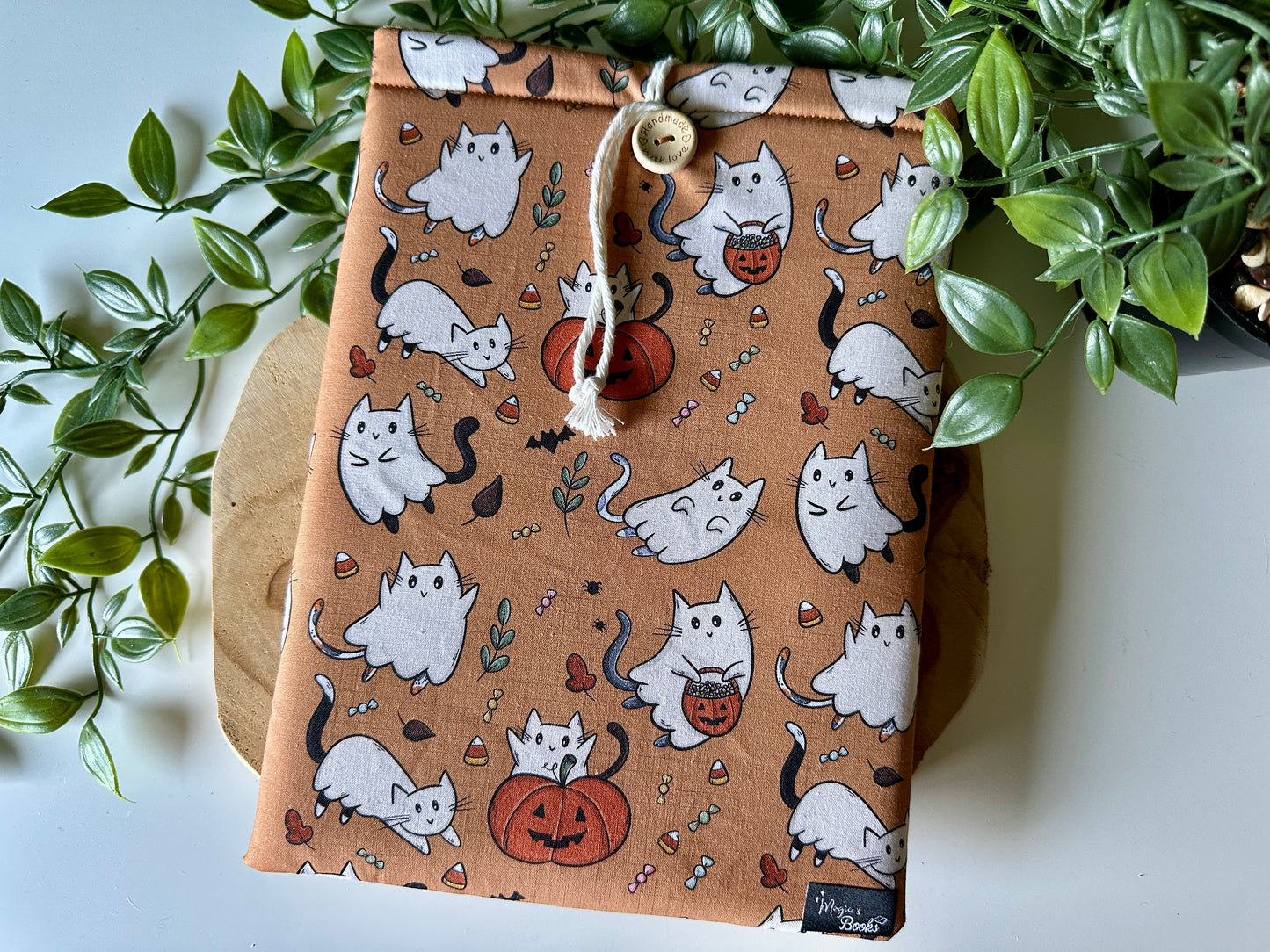 Ghost Cat Housse de Livre (Design personnel)