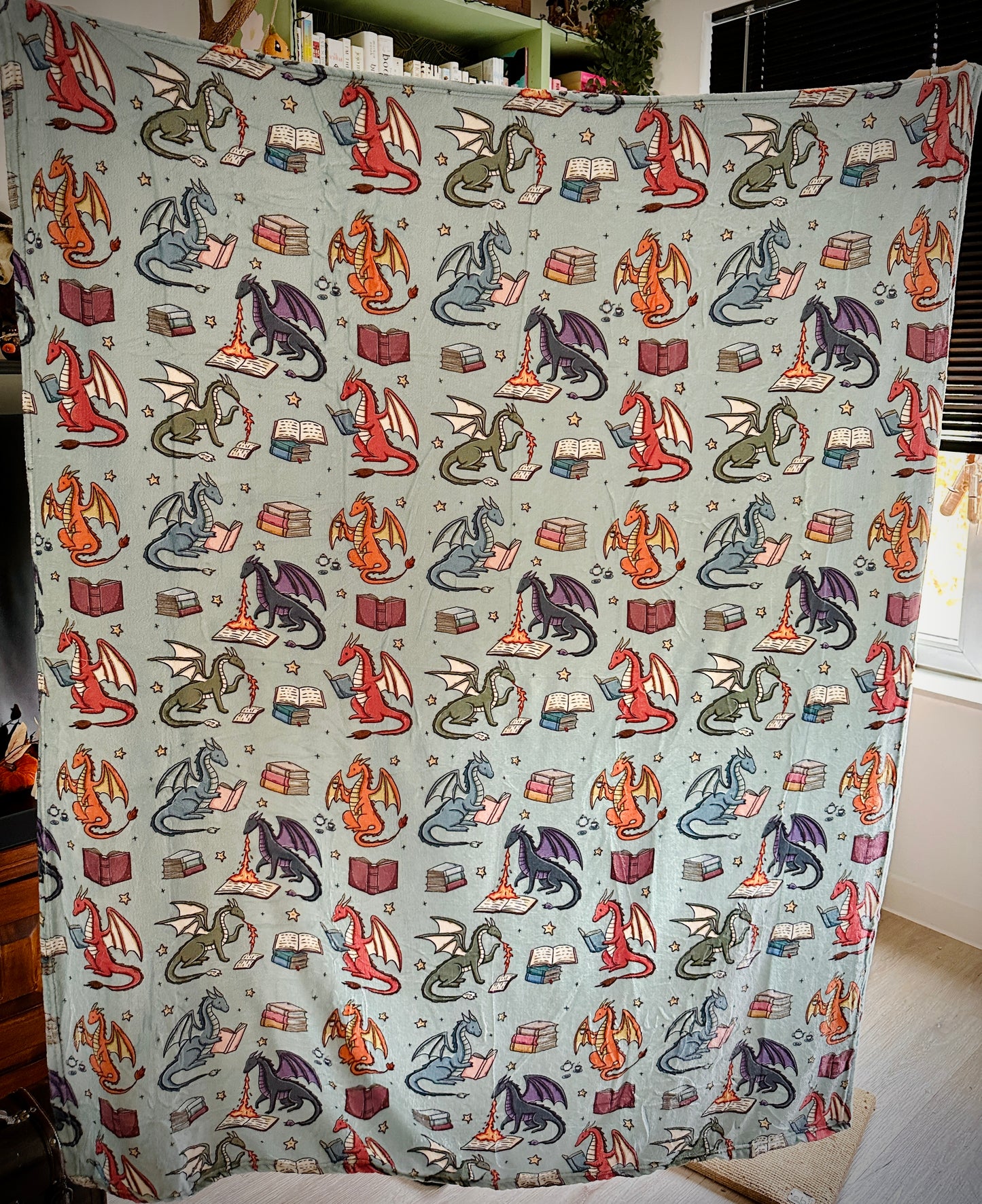 Reading Dragons Blanket (Large)