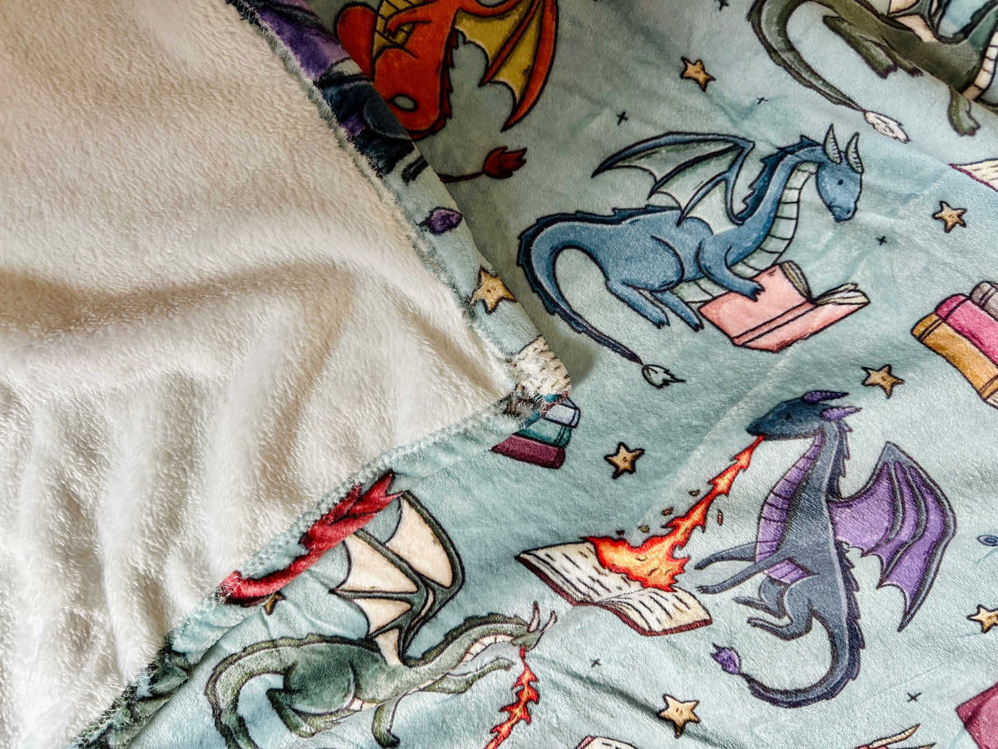 Reading Dragons Blanket (Large)