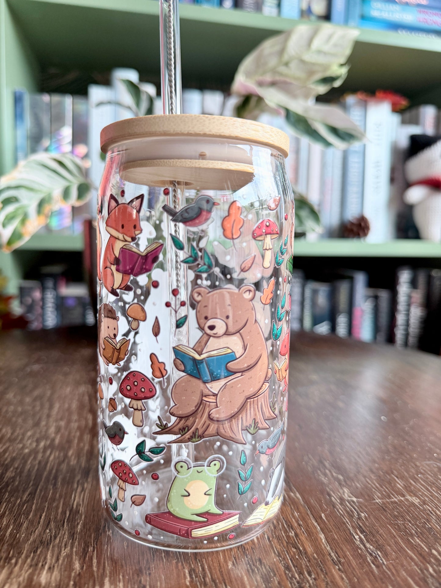 Woodland Critters Glass Tumbler