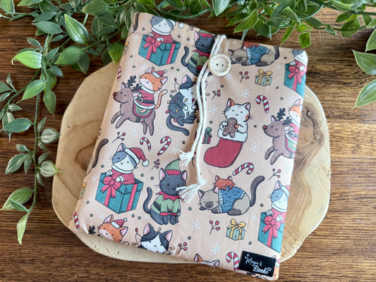 Housse de lecteur E-Reader Christmas Cats (design personnel)