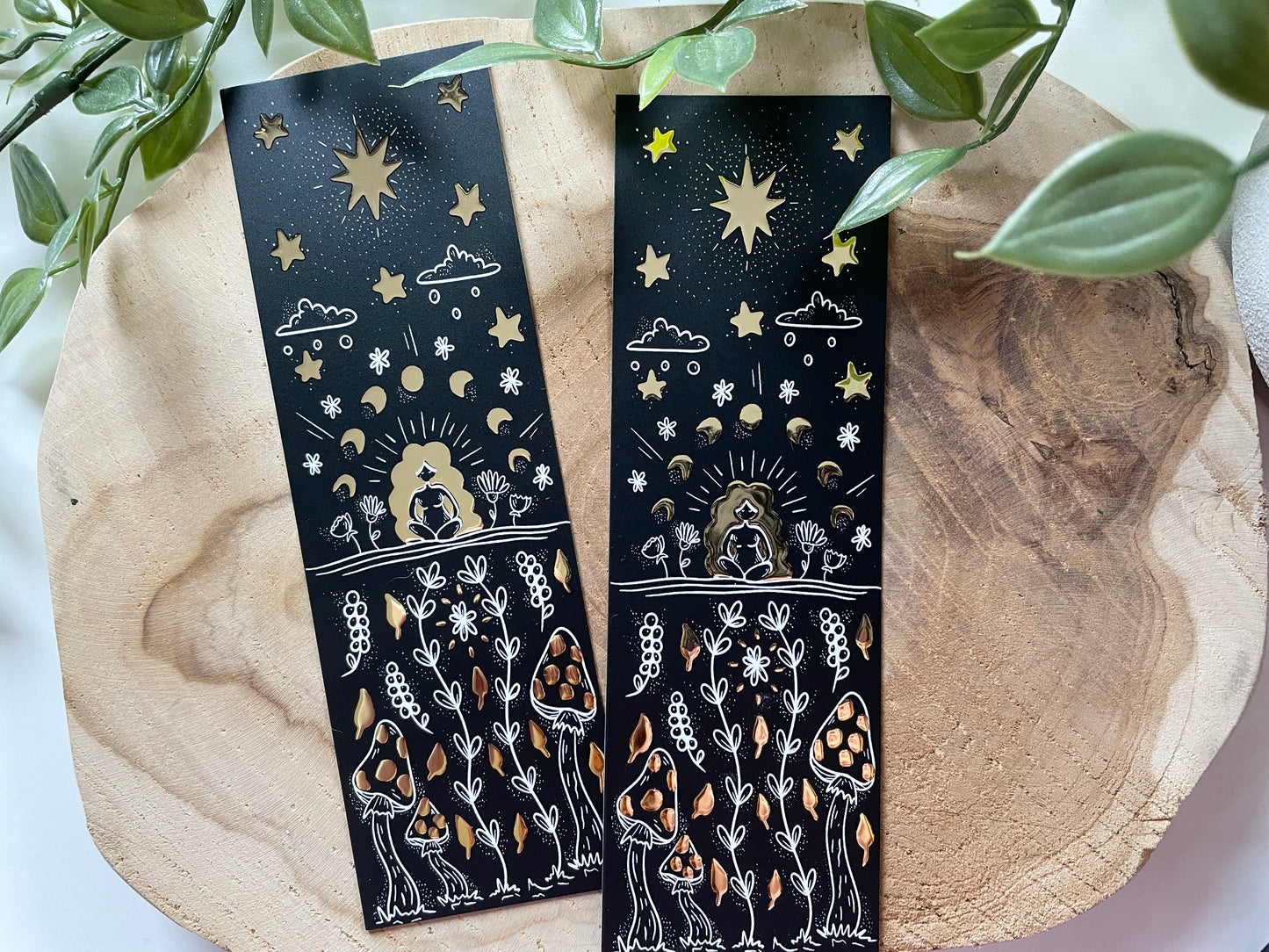 Goddess Gold Foil Bookmark