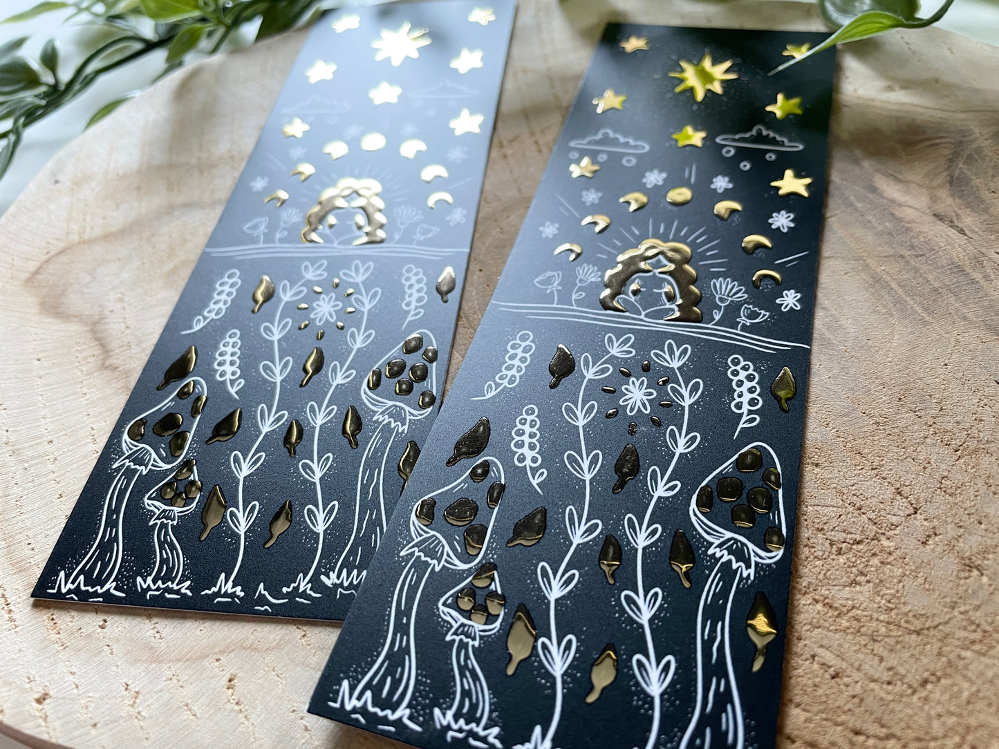 Goddess Gold Foil Bookmark