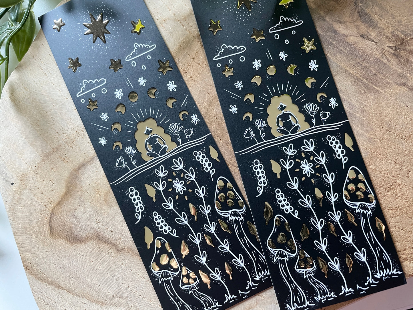 Goddess Gold Foil Bookmark