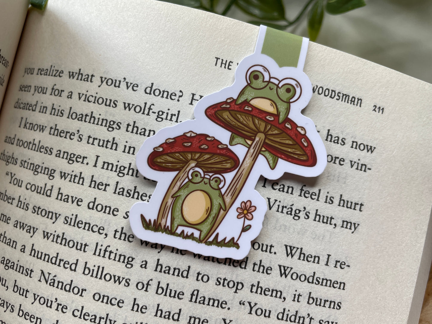Magnetisches Lesezeichen Frosch-Spielereien