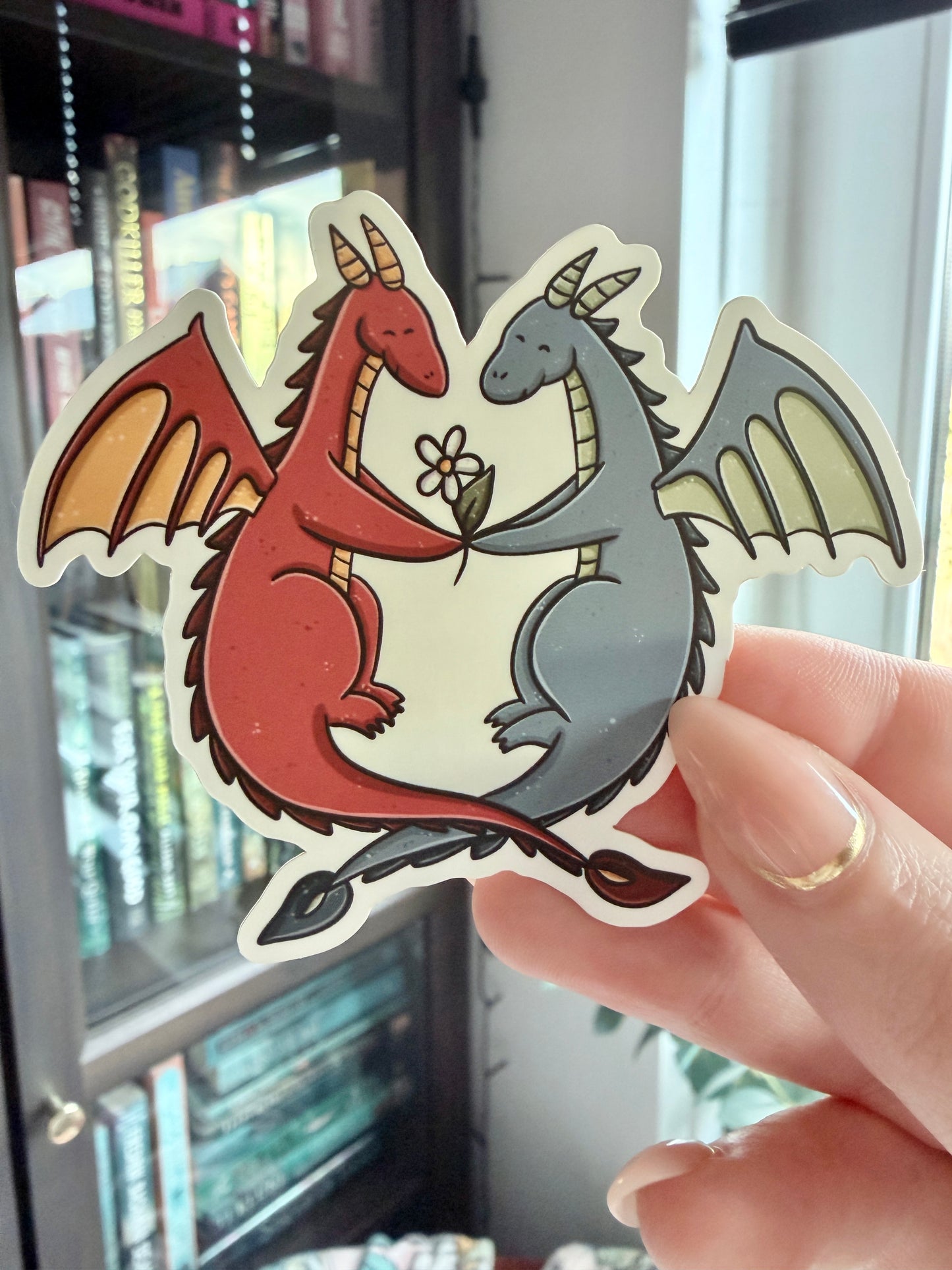 Autocollant découpé Love Birds