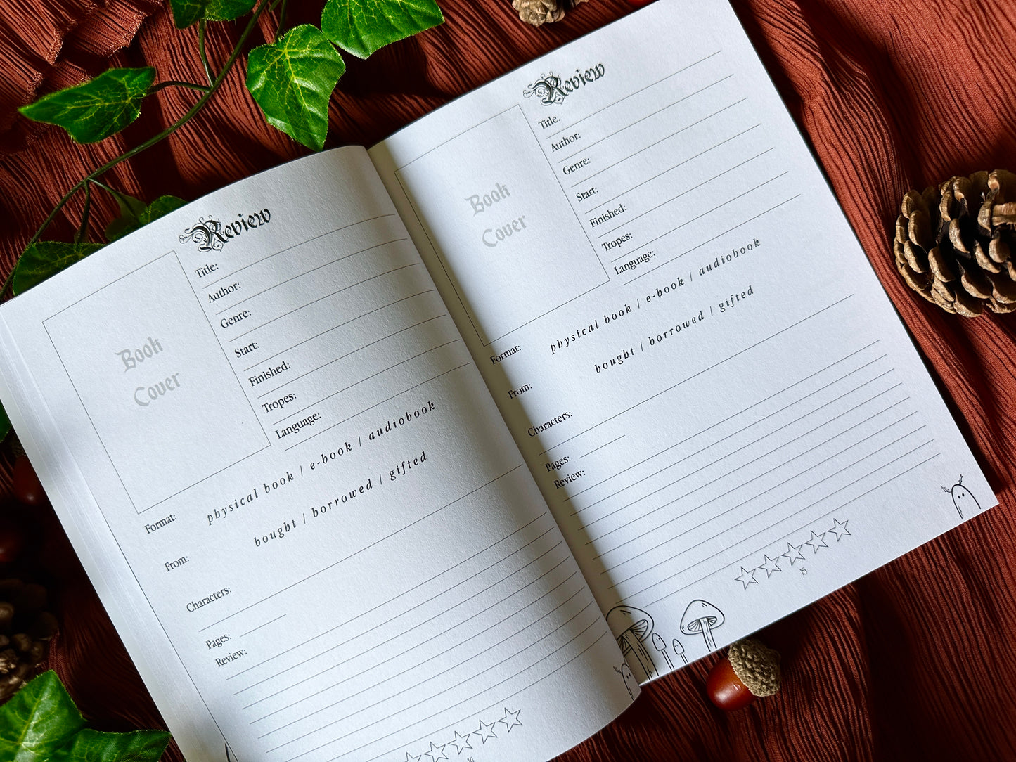 Reading Journal Dark Forest Edition