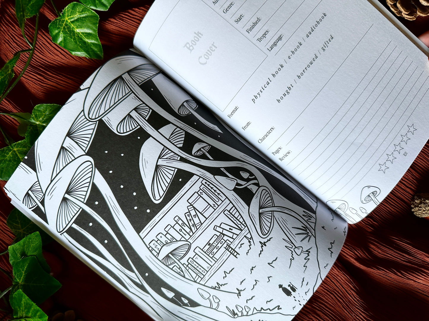 Reading Journal Dark Forest Edition