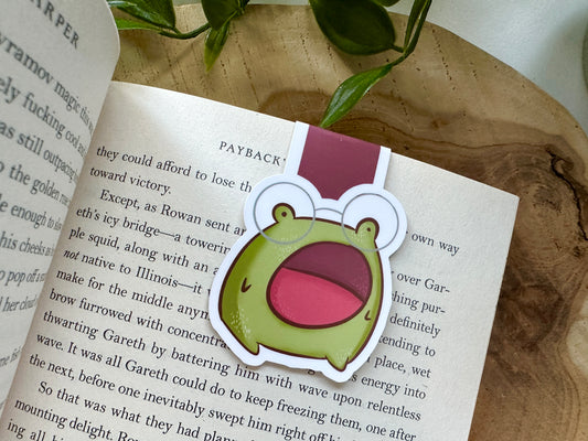 Screaming into the Void Froggie Magnetic Bookmark