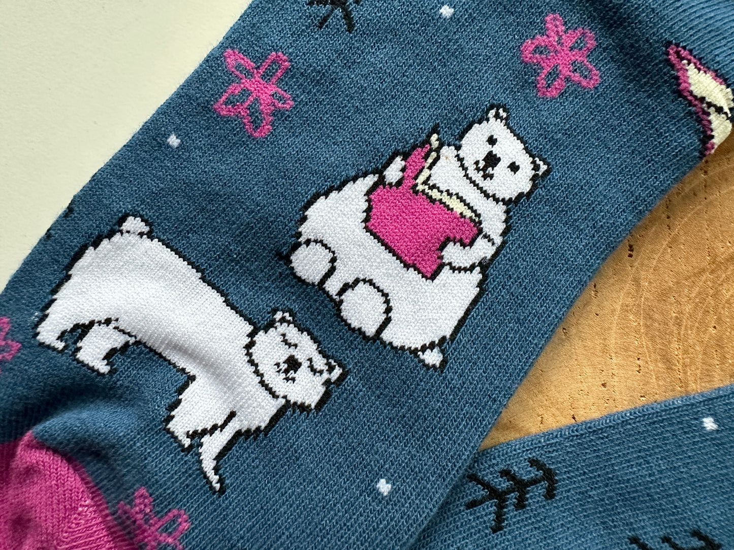 Chaussettes de ours polaires de lecture
