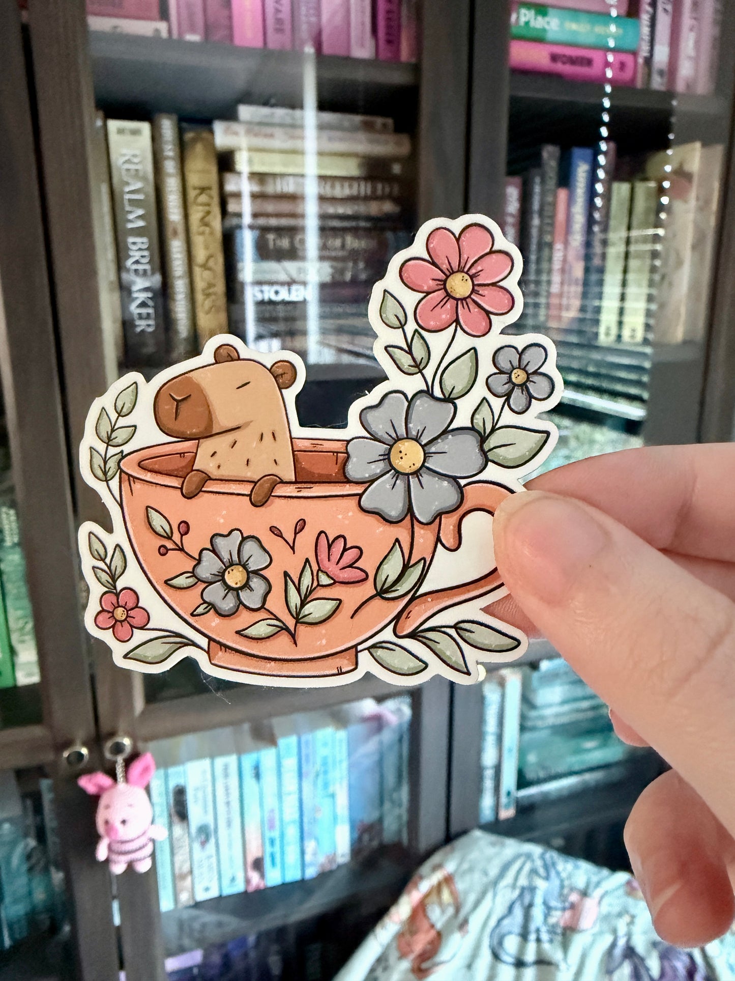Tea Cup Capybara Stanzaufkleber