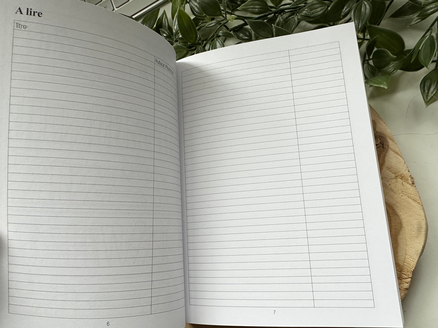 (FRENCH VERSION) Journal de Lecture Vert