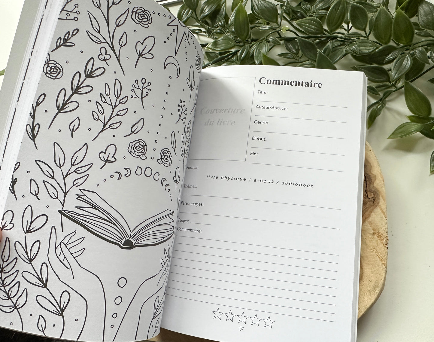 (FRENCH VERSION) Journal de Lecture Vert