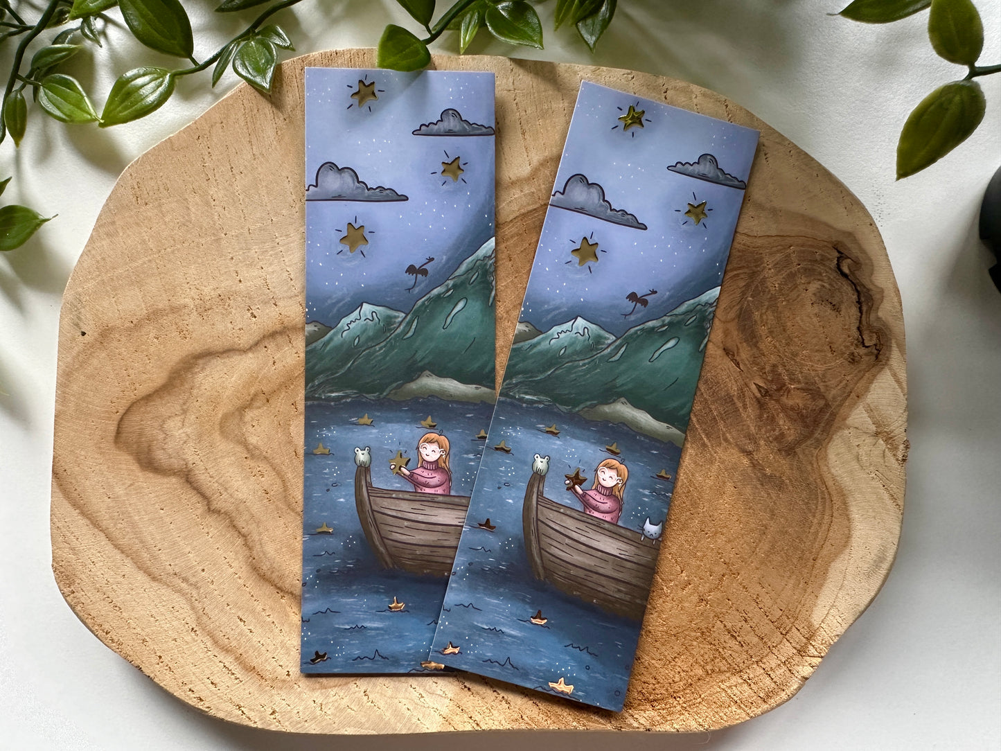 Star Lake Gold Foil Bookmark