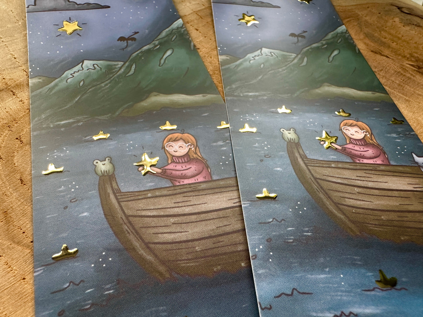 Star Lake Gold Foil Bookmark