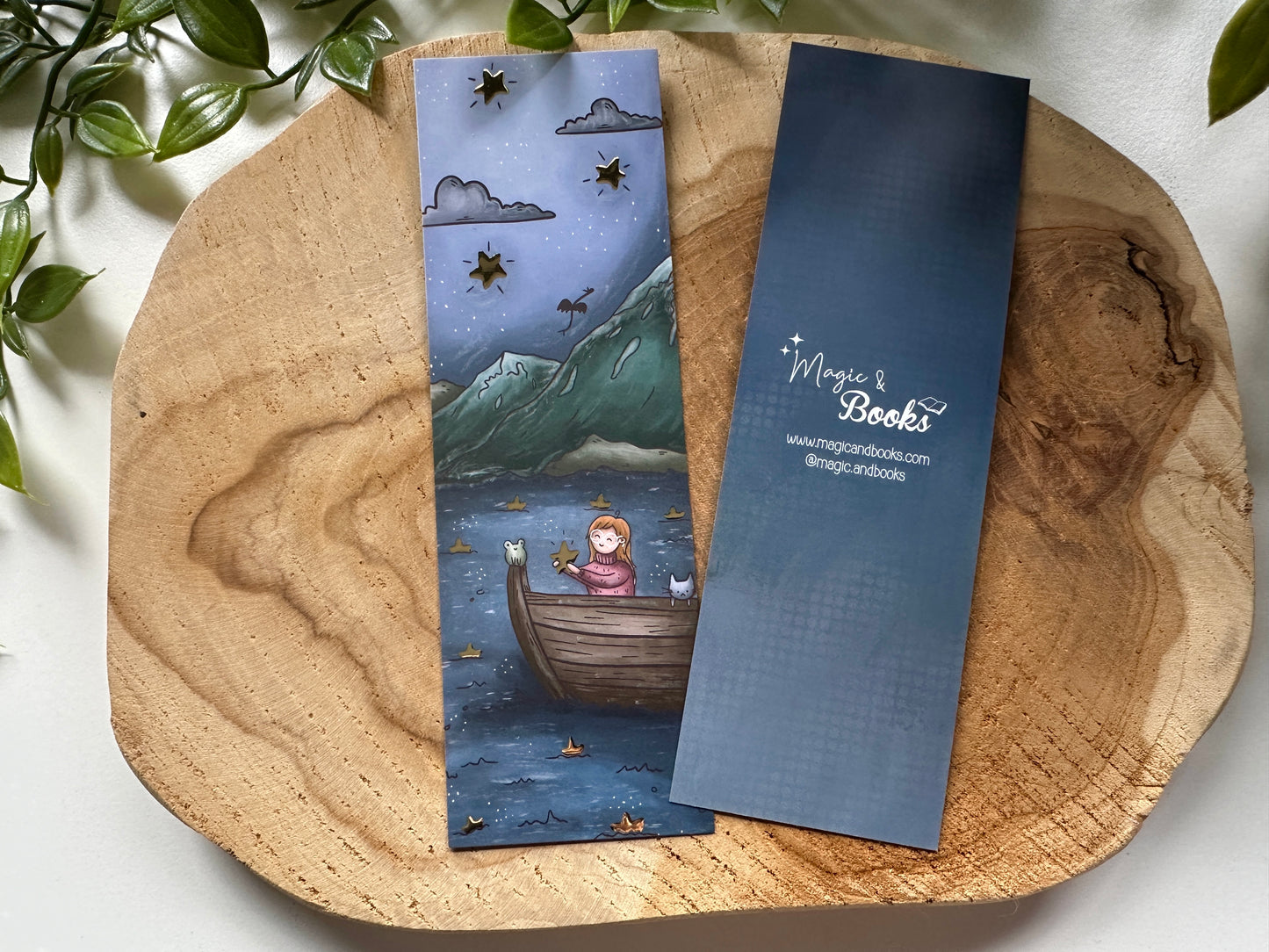 Star Lake Gold Foil Bookmark