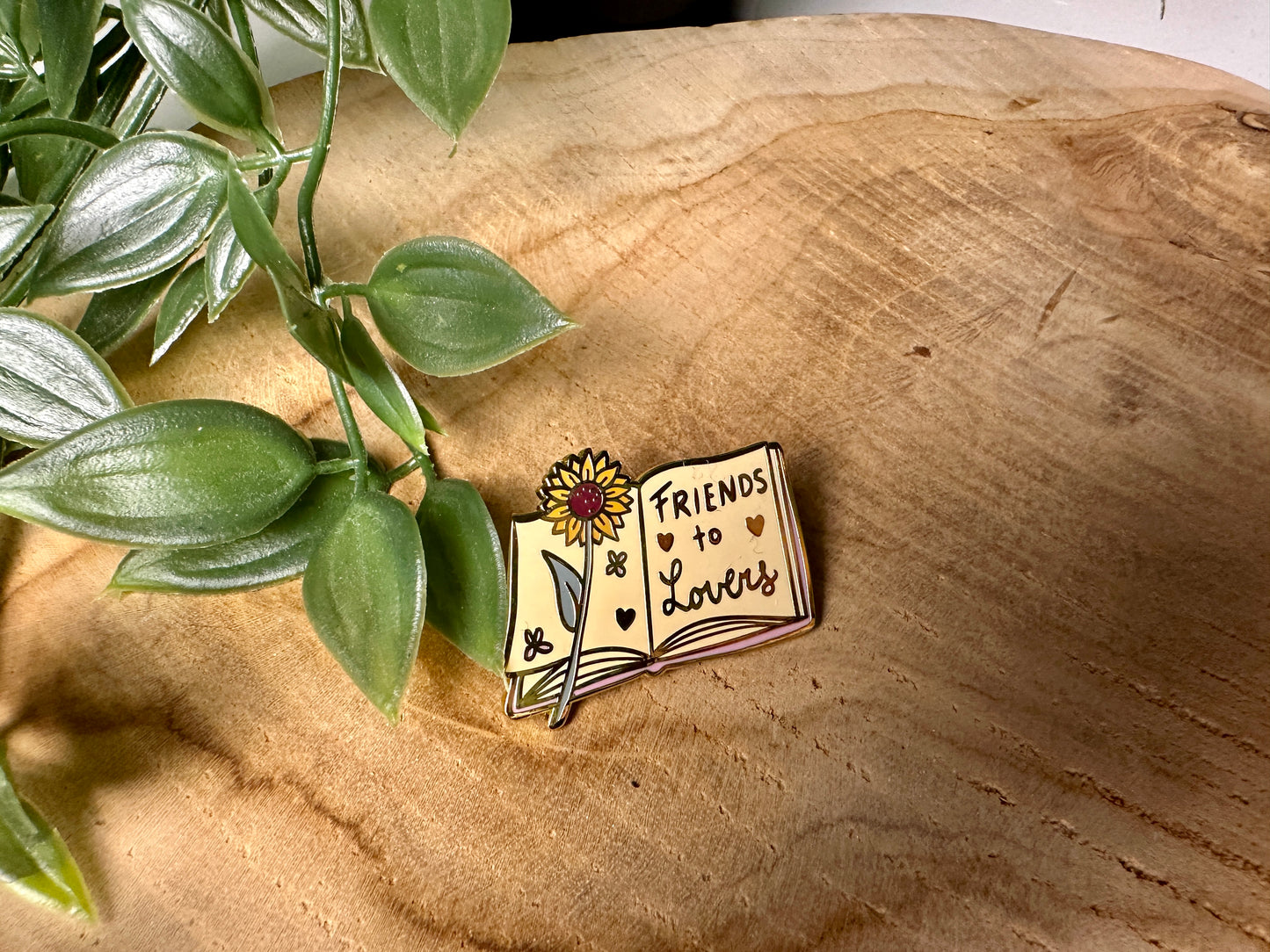 Friends to Lovers Romance Trope Enamel Pin