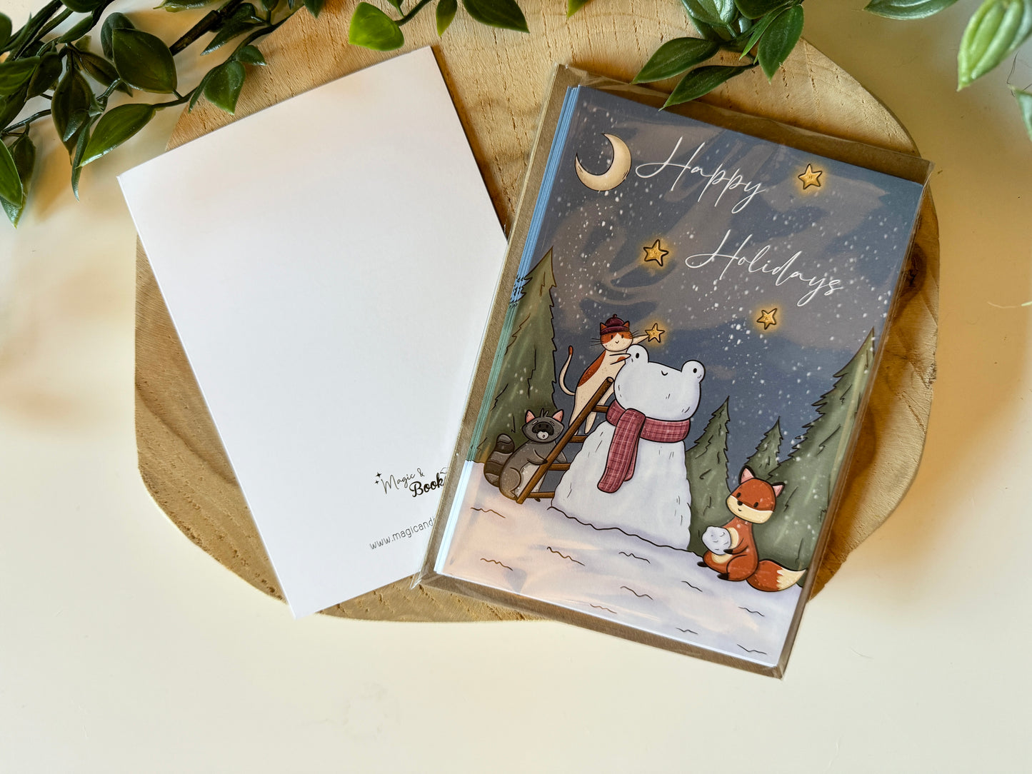 Snow Frog Christmas Card