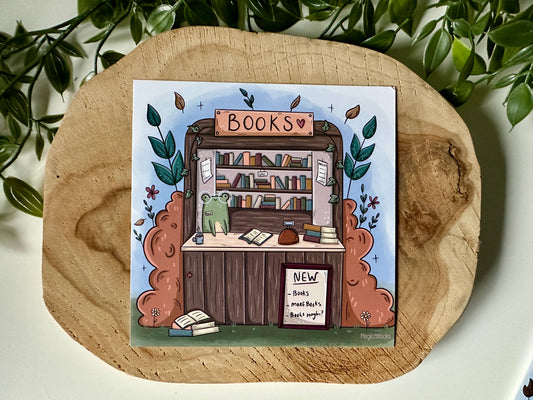 Froggie's Bookstore Postkarte