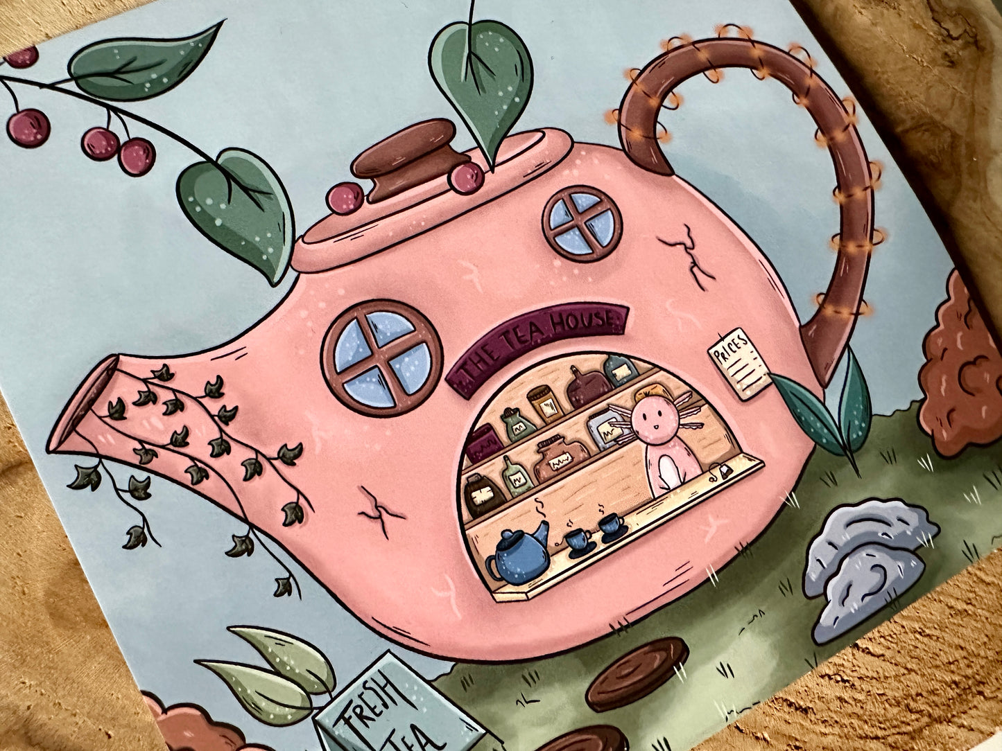Carte postale : Axolotl's Tea Store