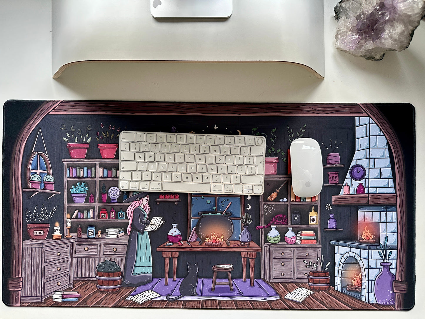 Inside the Witch's Cottage Desk Mat / Gaming Mousepad