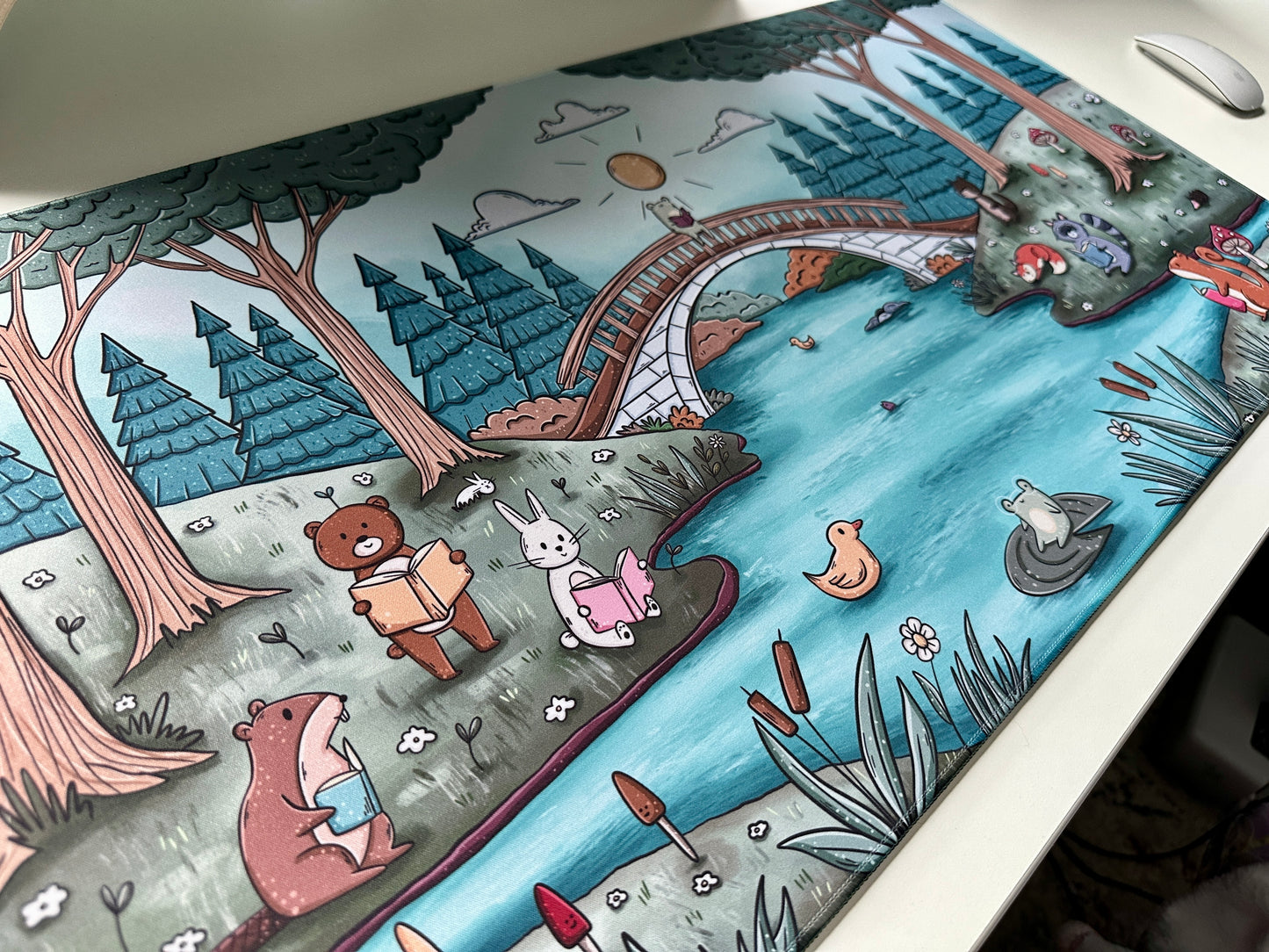 At the Lake Desk Mat / Gaming Mousepad