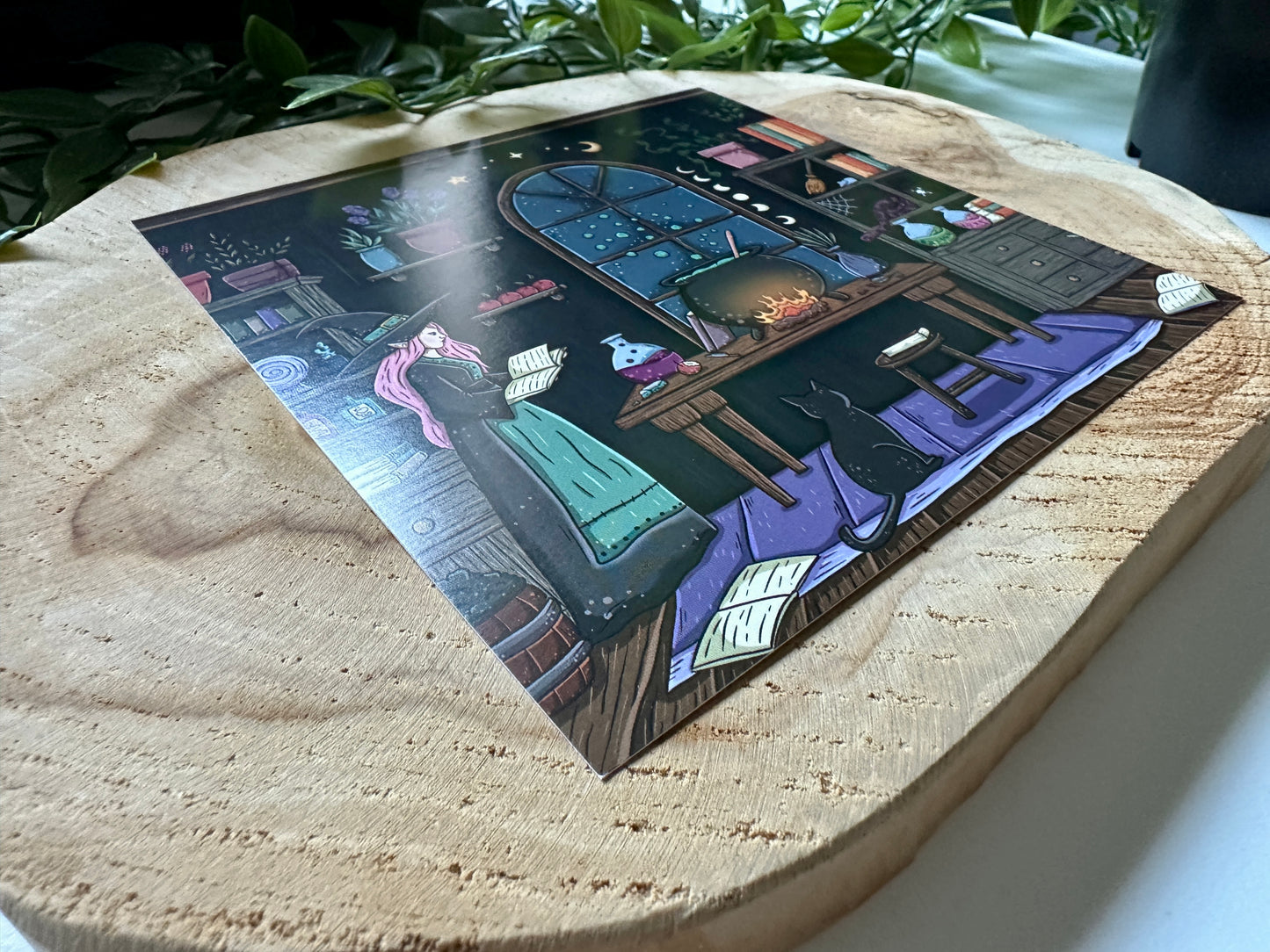 Im Inneren der Hexenhütte Postkarte