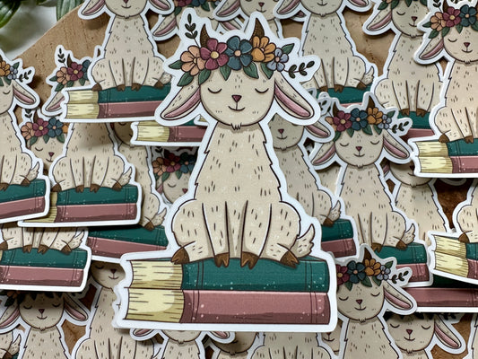 Autocollant Chèvre de printemps Die Cut