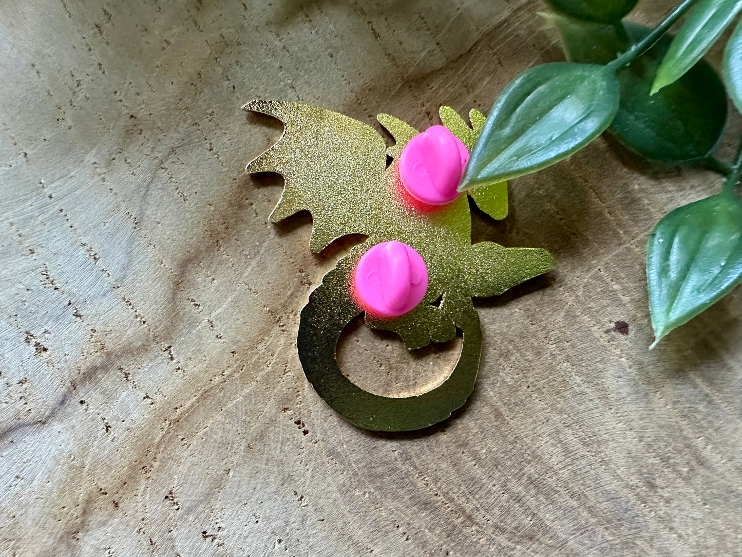 Pink Dragon Enamel Pin